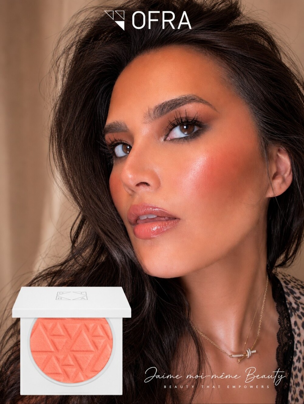 OFRA Cosmetics Blush in Mai Tai - Bright Peachy Coral - Trending Summer Makeup